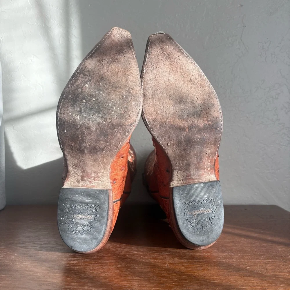 Tony Lama Signature Series Ostrich Leather Western Boots – Women’s 9B - Picture 10 of 16